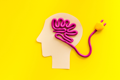 Brain,Charging,And,Mental,Rest.,Plug,And,Cable,Leads,To Brain,Charging,And,Mental,Rest.,Plug,And,Cable,Leads,To